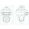 KAMERA IP SZYBKOOBROTOWA TC-H366V 425DA PANORAMICZNA - 4 Mpx 4.8 ... 120 mm TIANDY